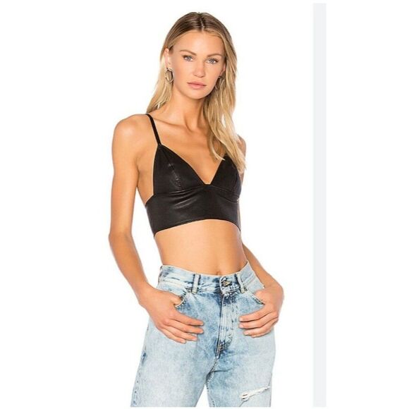 Emma & Sam Synthetic leather Cropped Tank Top S - Picture 3 of 7